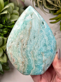 Blue Aragonite Flame - #6
