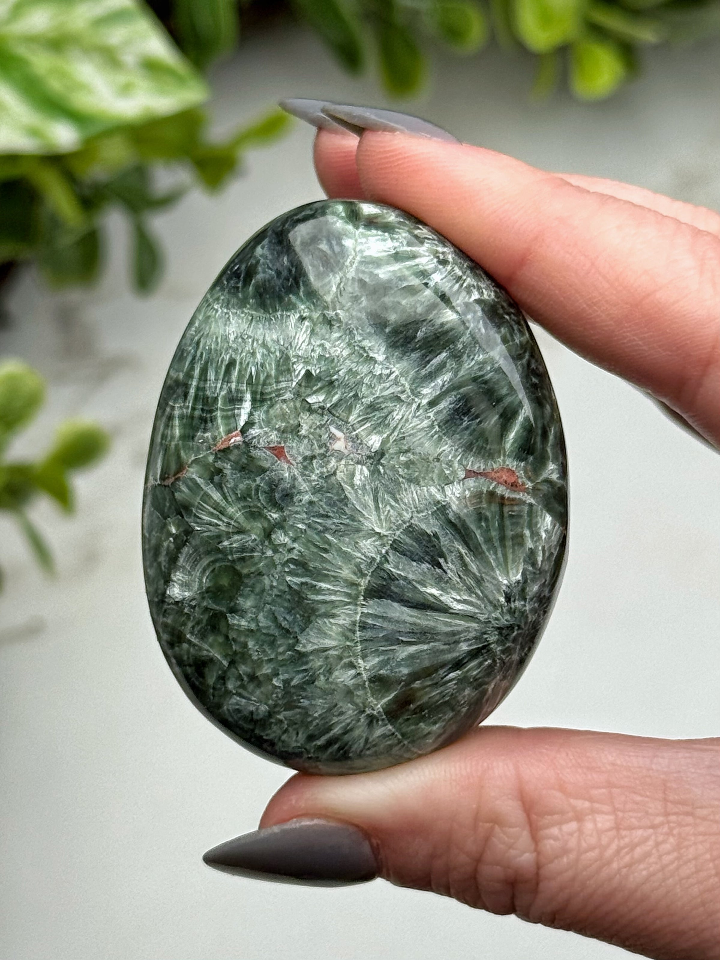 Seraphinite Palmstone - #1