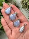 Blue Lace Agate Pendants - Throat Chakra - No. 56