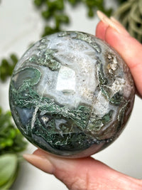 Moss Agate Sphere - #3