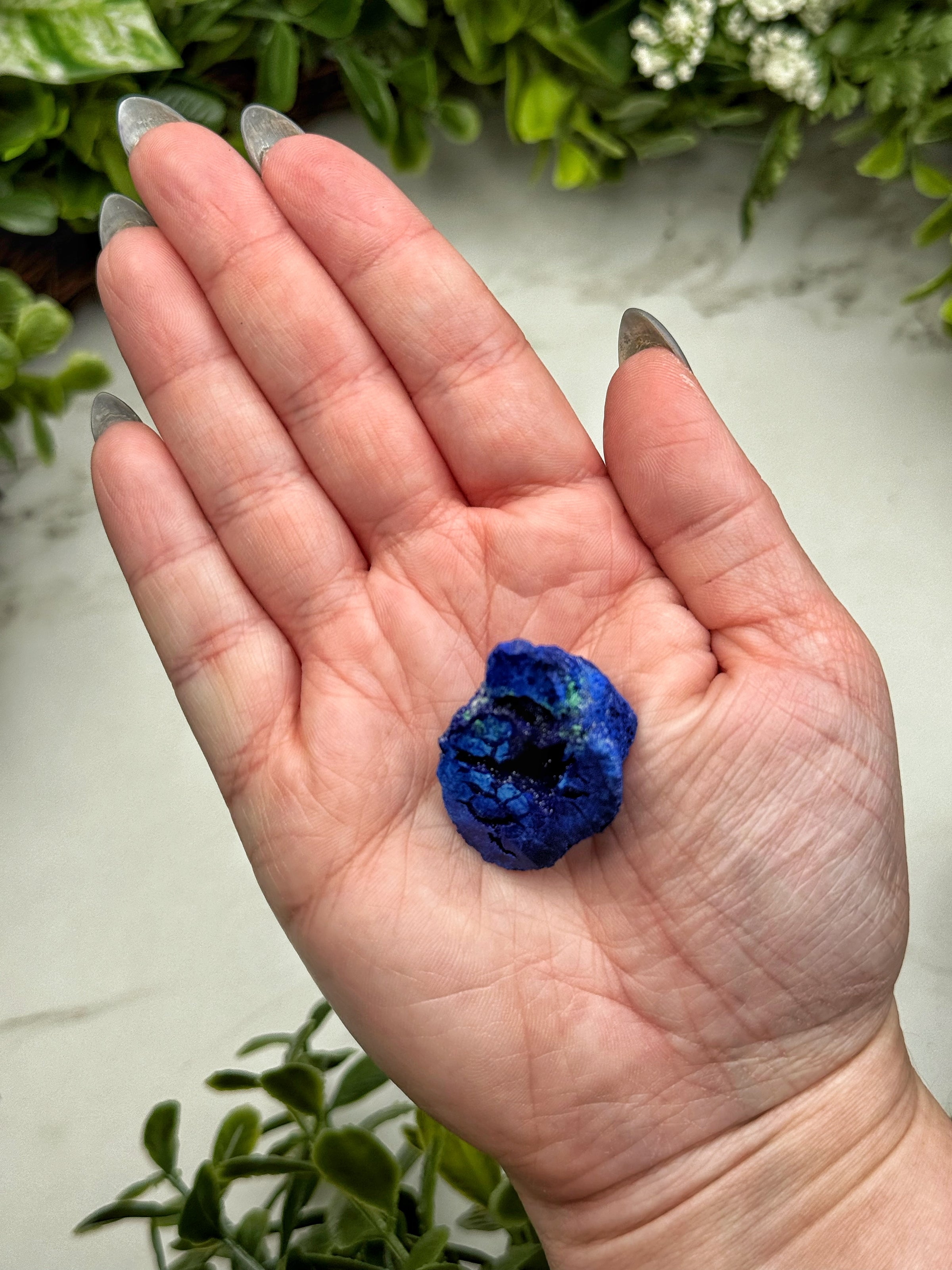Blueberry Azurite Geode - #9