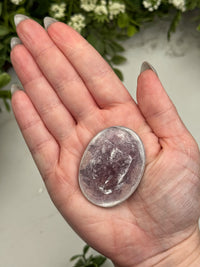 Gem Lepidolite Palmstone - #10