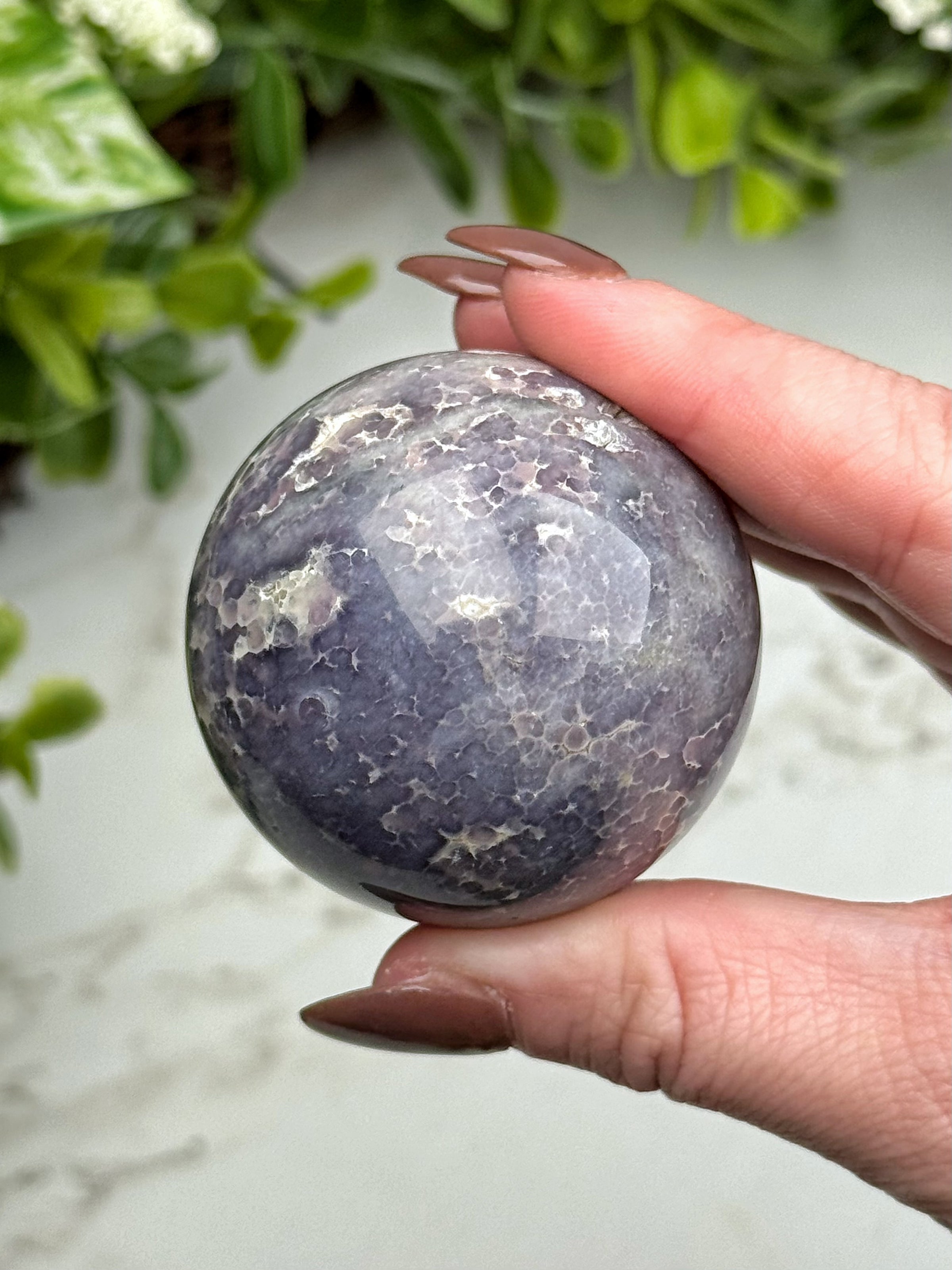 Grape Agate Sphere - #12