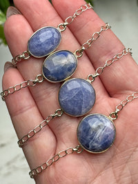 Hackmanite Bracelets - Heart, Throat, Third-Eye & Crown Chakra - No. 70