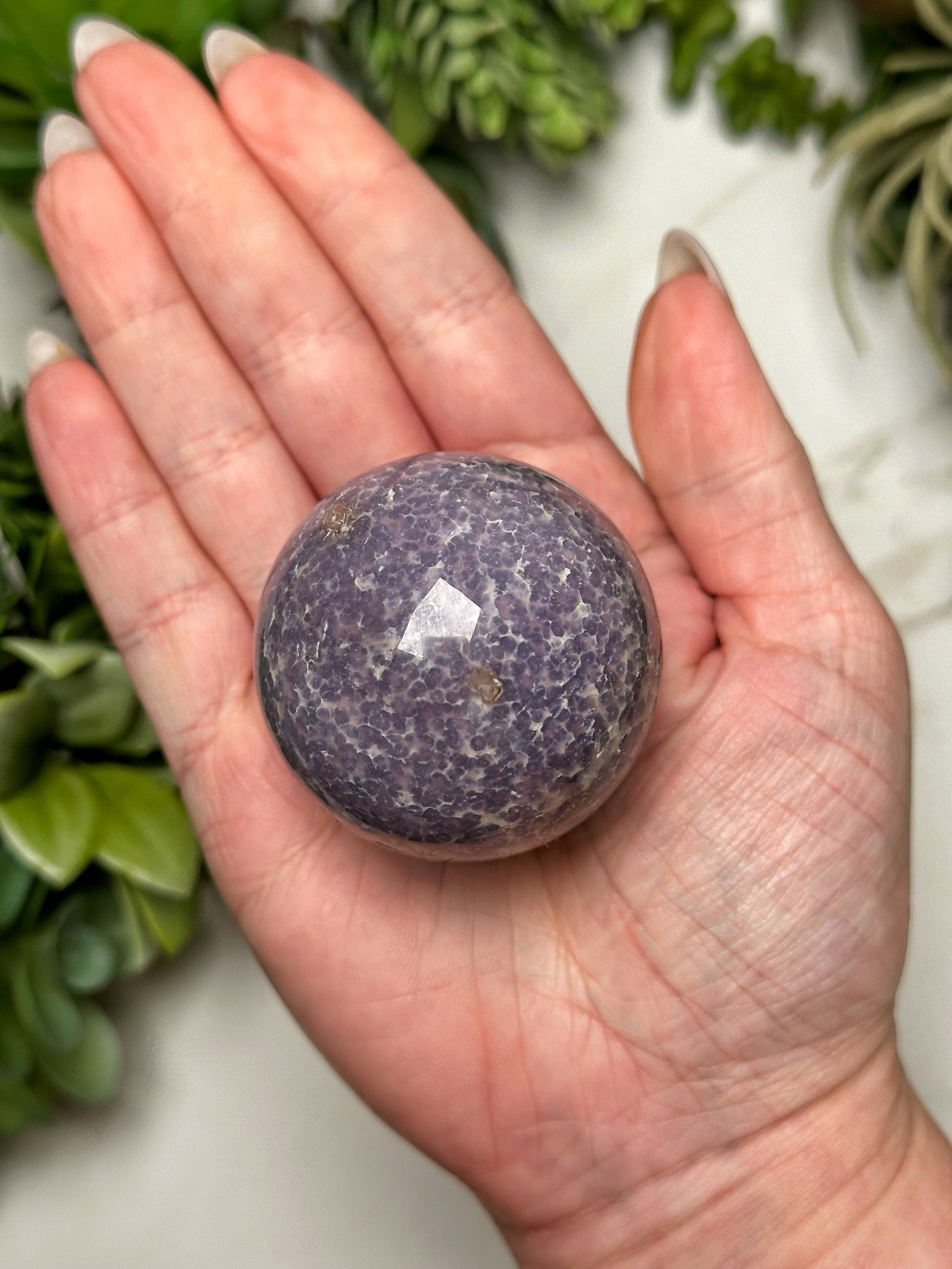 Grape Agate Sphere - #13