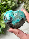 Smoky Amazonite Heart - #15