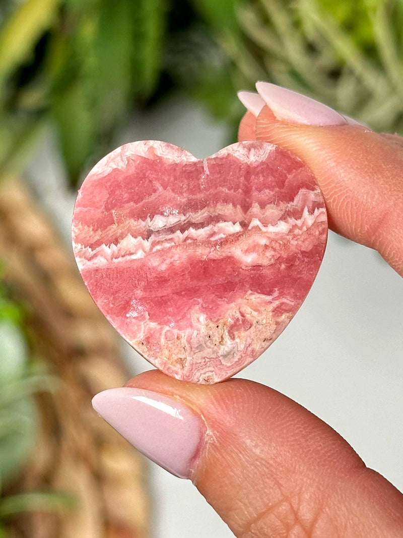 Rhodochrosite Heart - #3