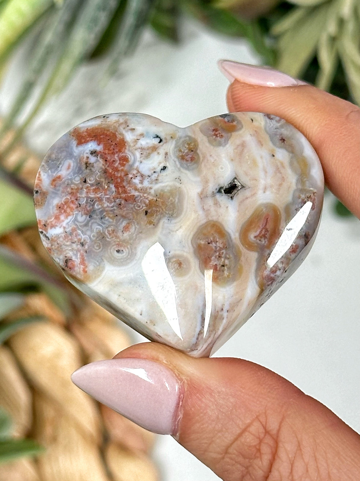 Ocean Jasper Heart - #1