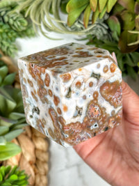 Ocean Jasper Cube - #1