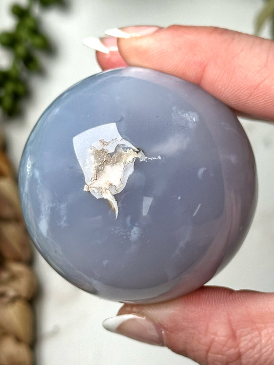 Blue Chalcedony Sphere - #4