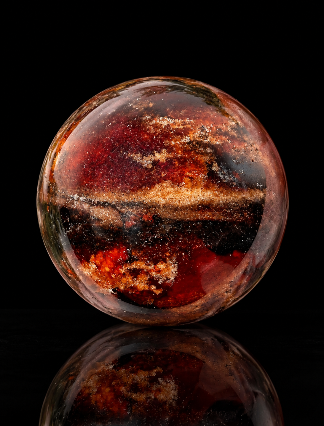Hessonite Garnet Sphere - #1