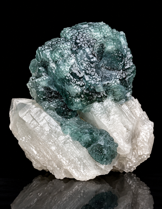 Fluorite on Quartz Specimen - #2