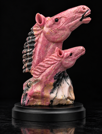 Rhodonite Horse Carving - #1