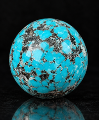 Turquoise with Pyrite Sphere - #1