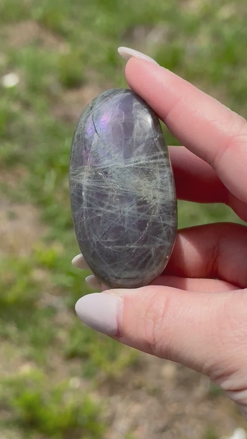 Labradorite Palmstone - #14