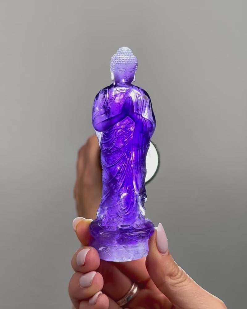 High Quality Amethyst Buddha - #1
