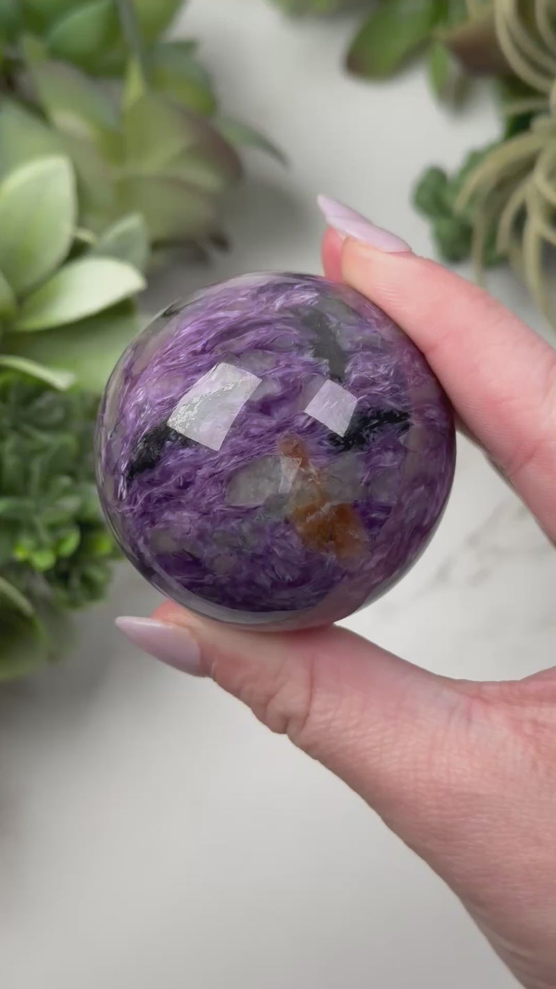Charoite Sphere - #1