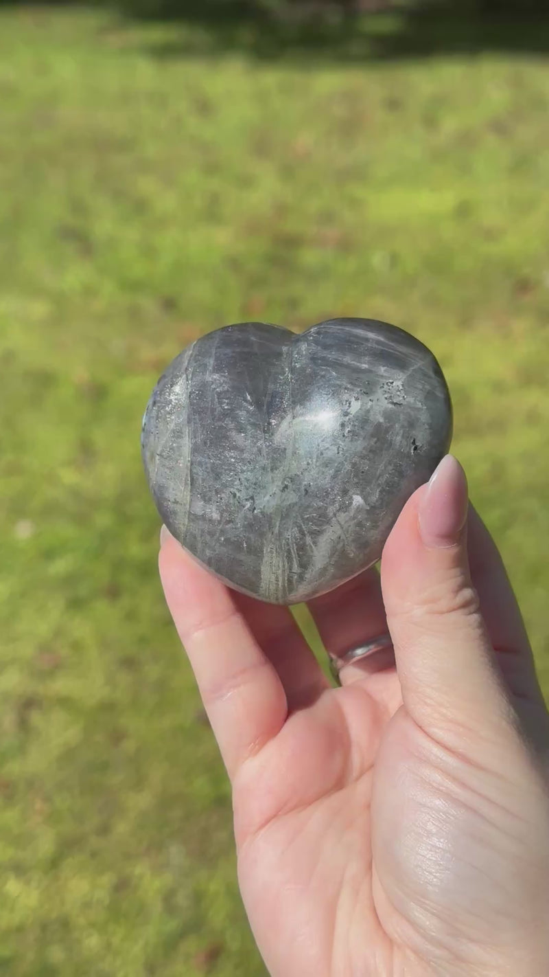 Labradorite Heart - #18
