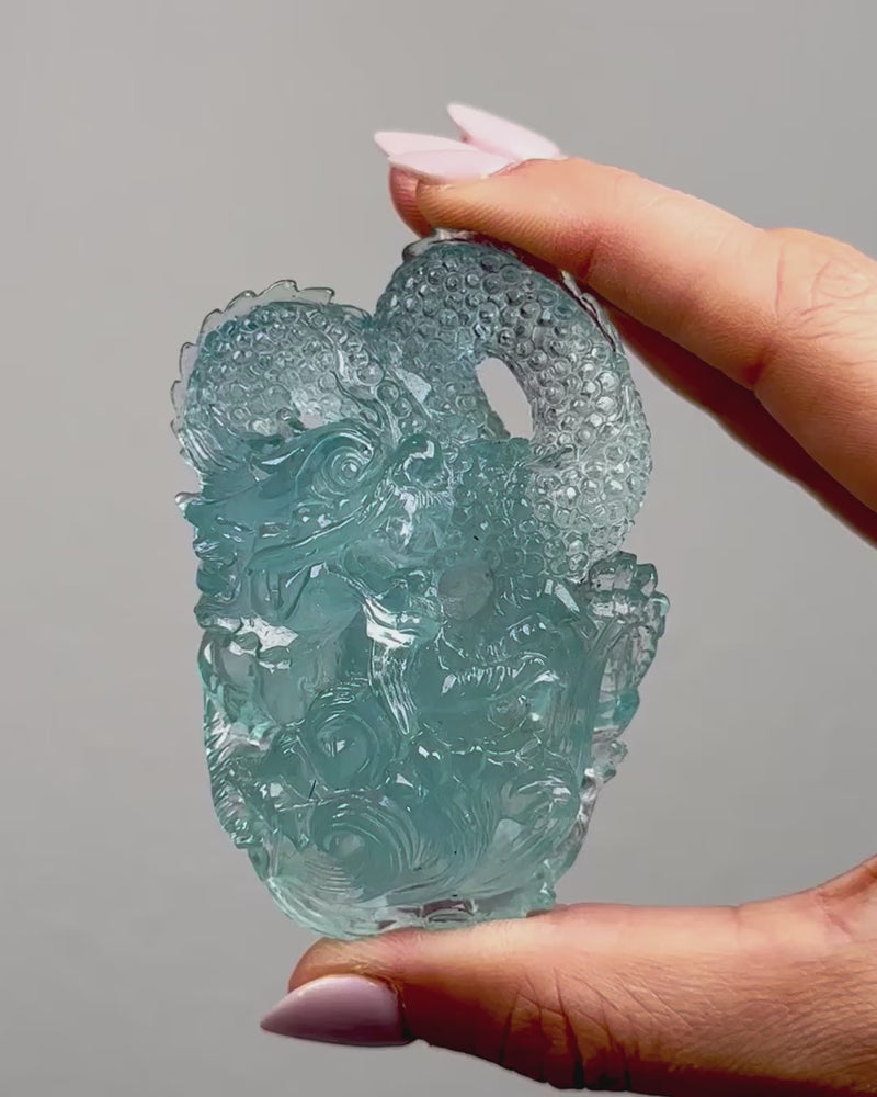 Beautiful Aquamarine Dragon - #1