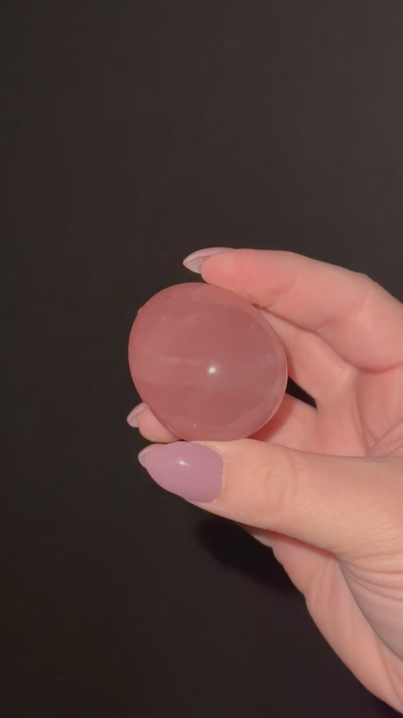 Star Rose Quartz Egg - #4